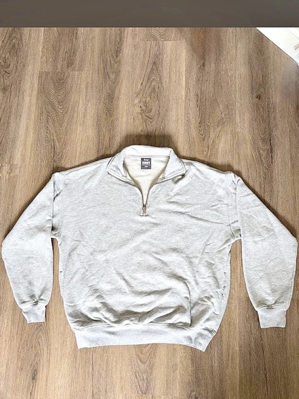 TNA Terry Fleece Mega Quarter Zip Sweatshirt